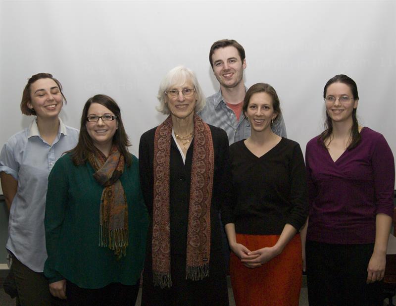 Annemarie Weyl Carr with five graduate students