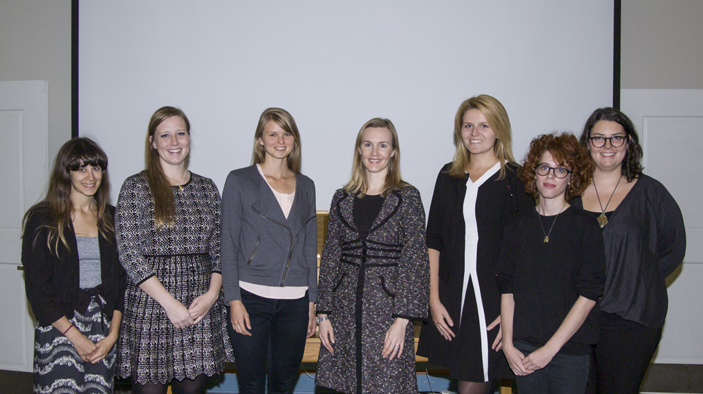 Bridget Alsdorf with the Art History Lecture Committee