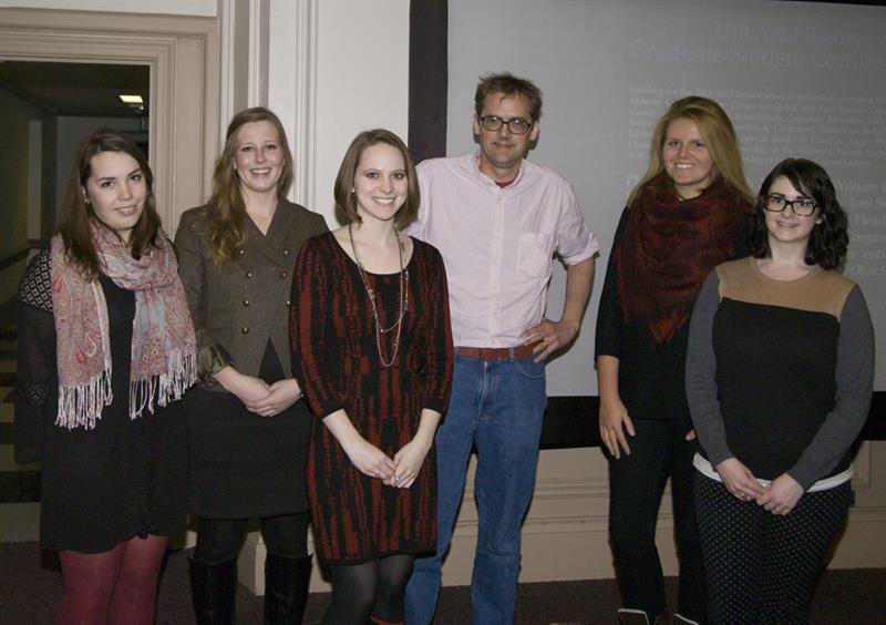 William Noel with five members of the graduate student committee