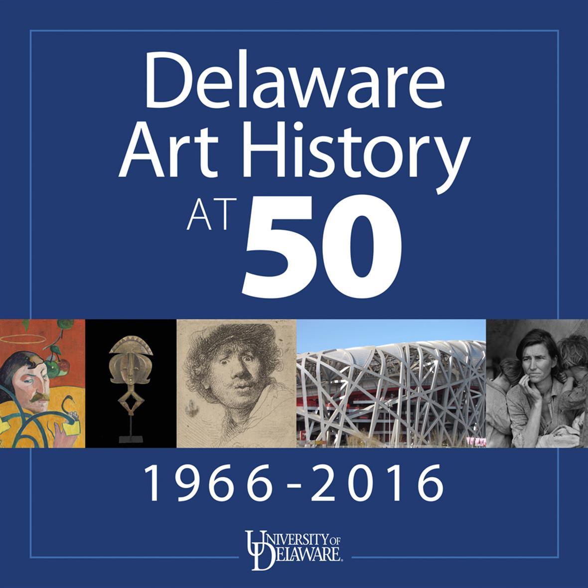 Poster for Delaware Art History at 50