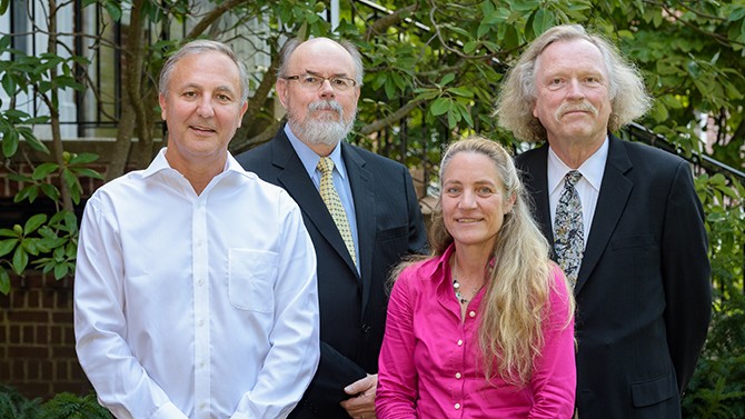 Professors Thibault, Ernest, Giesecke, and Nees