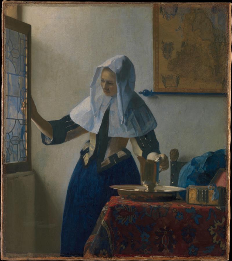 Johannes Vermeer, Young Woman with a Water Pitcher
