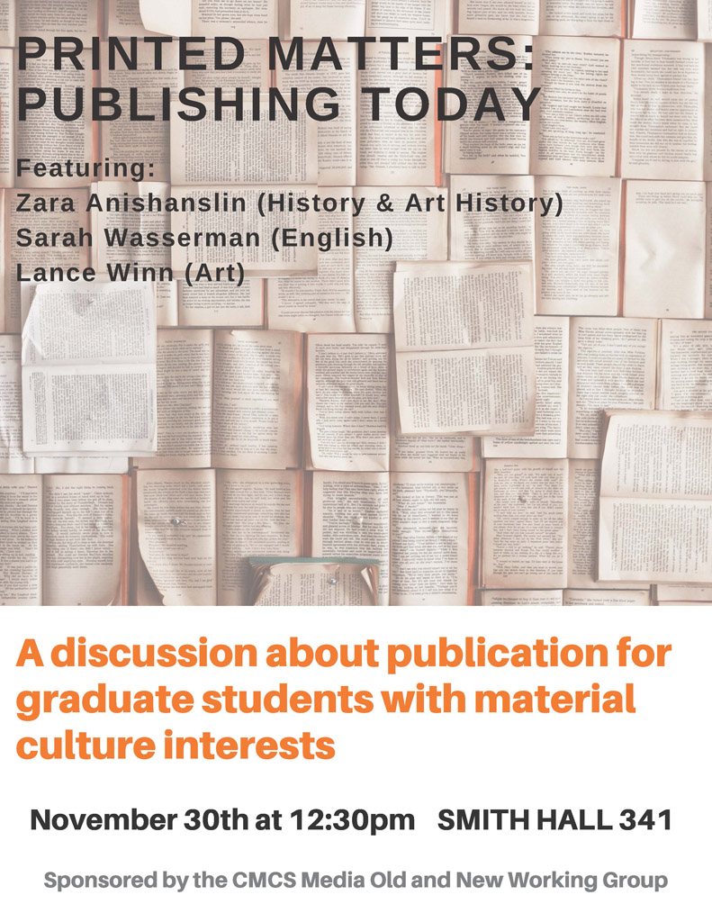 Workshop: "Printed Matters: Publishing in Material Culture Studies"