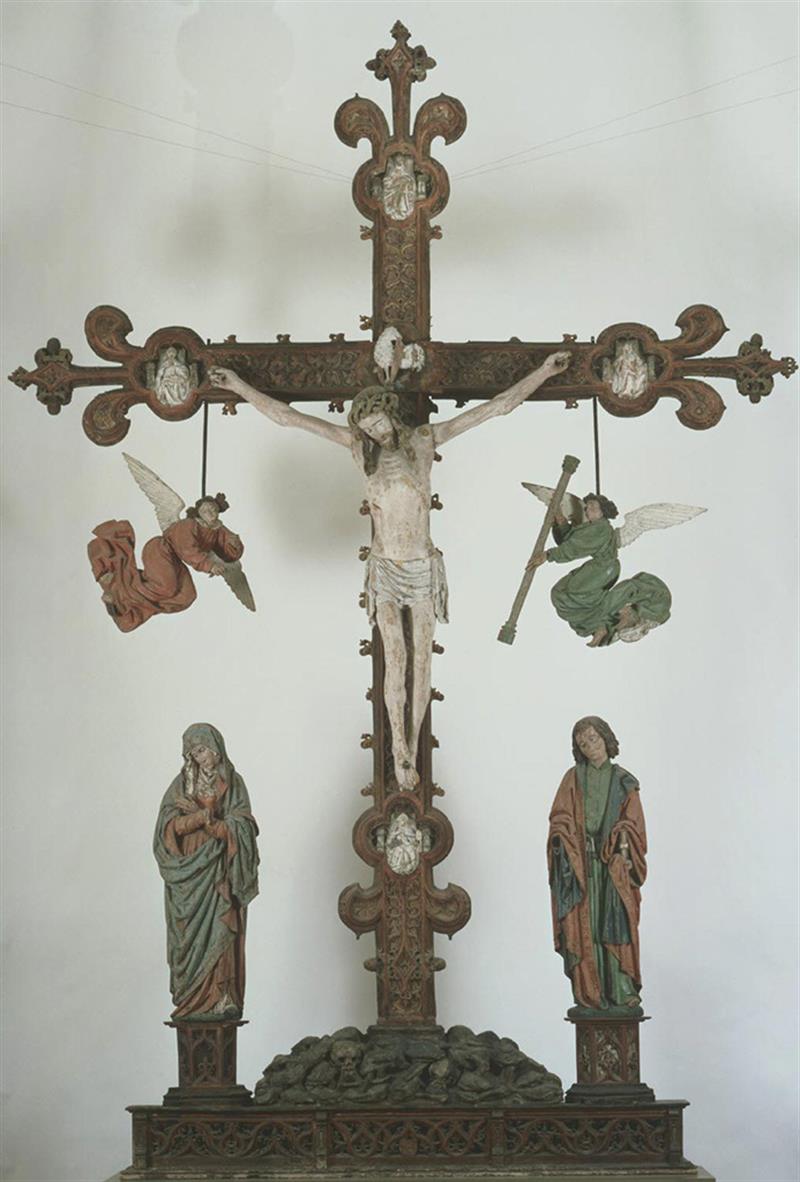The Crucified Christ with the Virgin Mary, Saint John the Evangelist, and Angels with Instruments of the Passion at the PMA