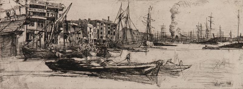 James McNeill Whistler, Thames Warehouses