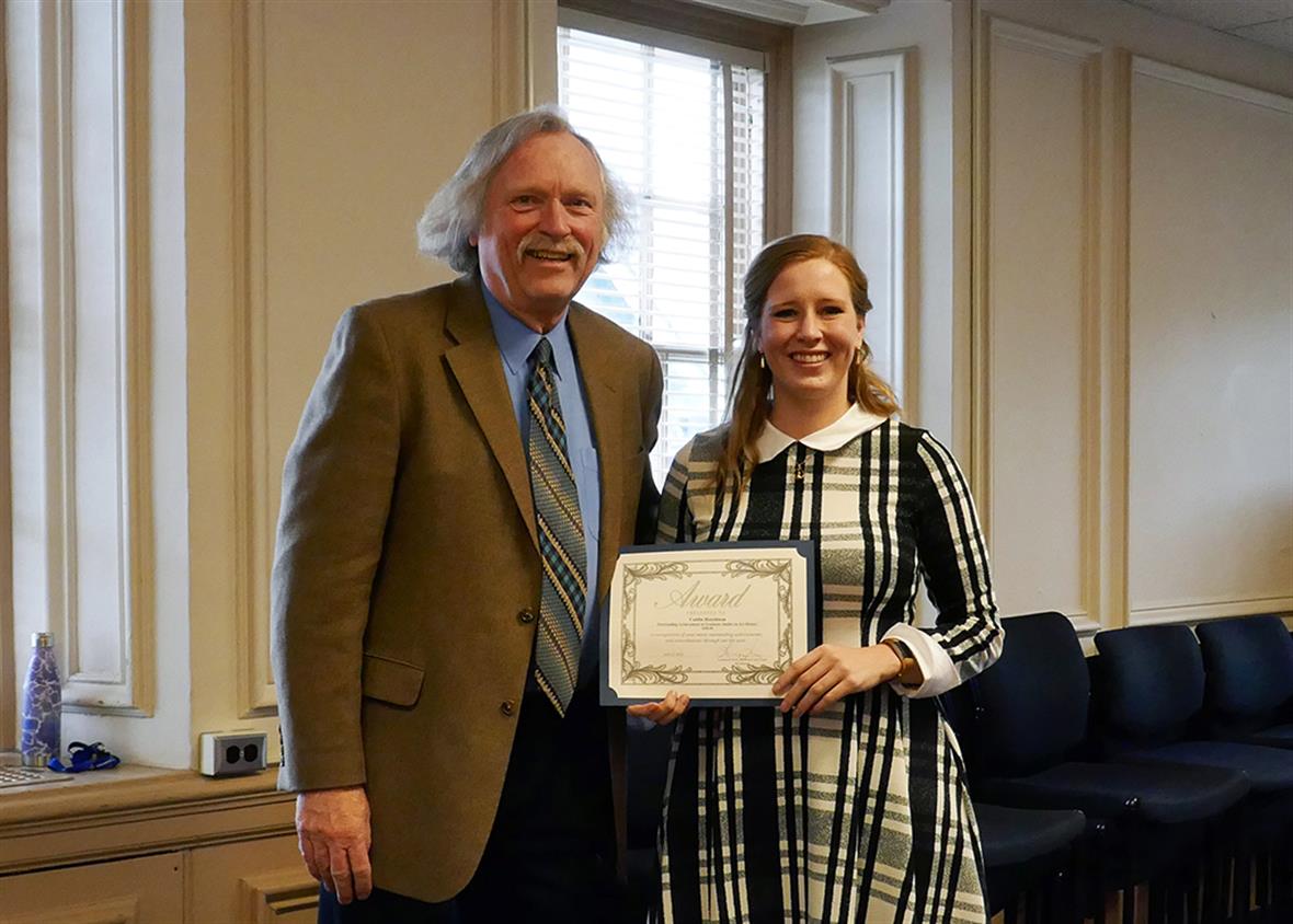 Caitlin Hutchison with Dr. Nees