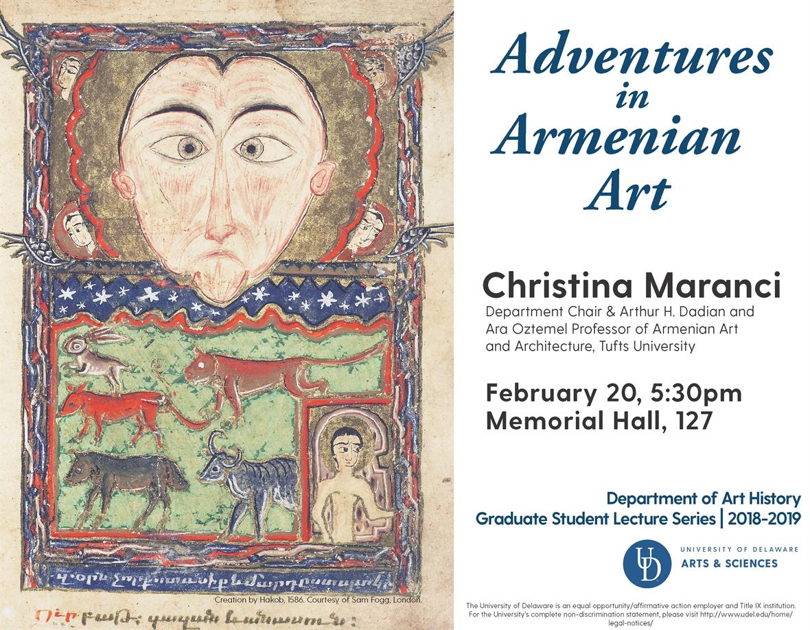 Flyer for Christina Maranci lecture