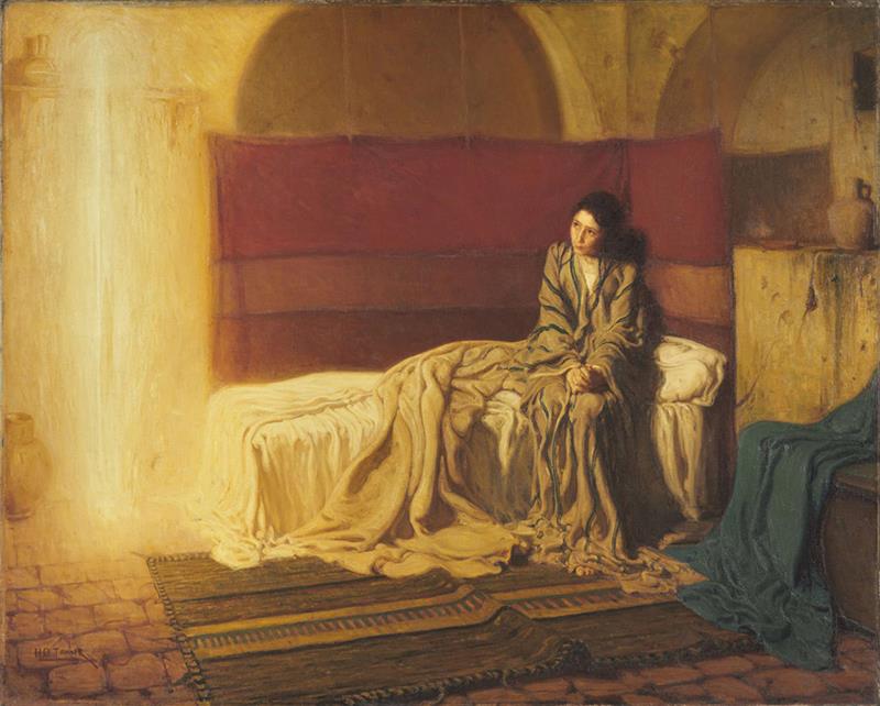 "The Annunciation" by Henry Ossawa Tanner. 