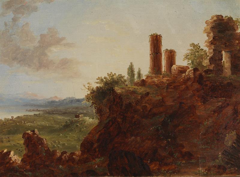 View of Sicily by Thomas Cole circa 1842-45