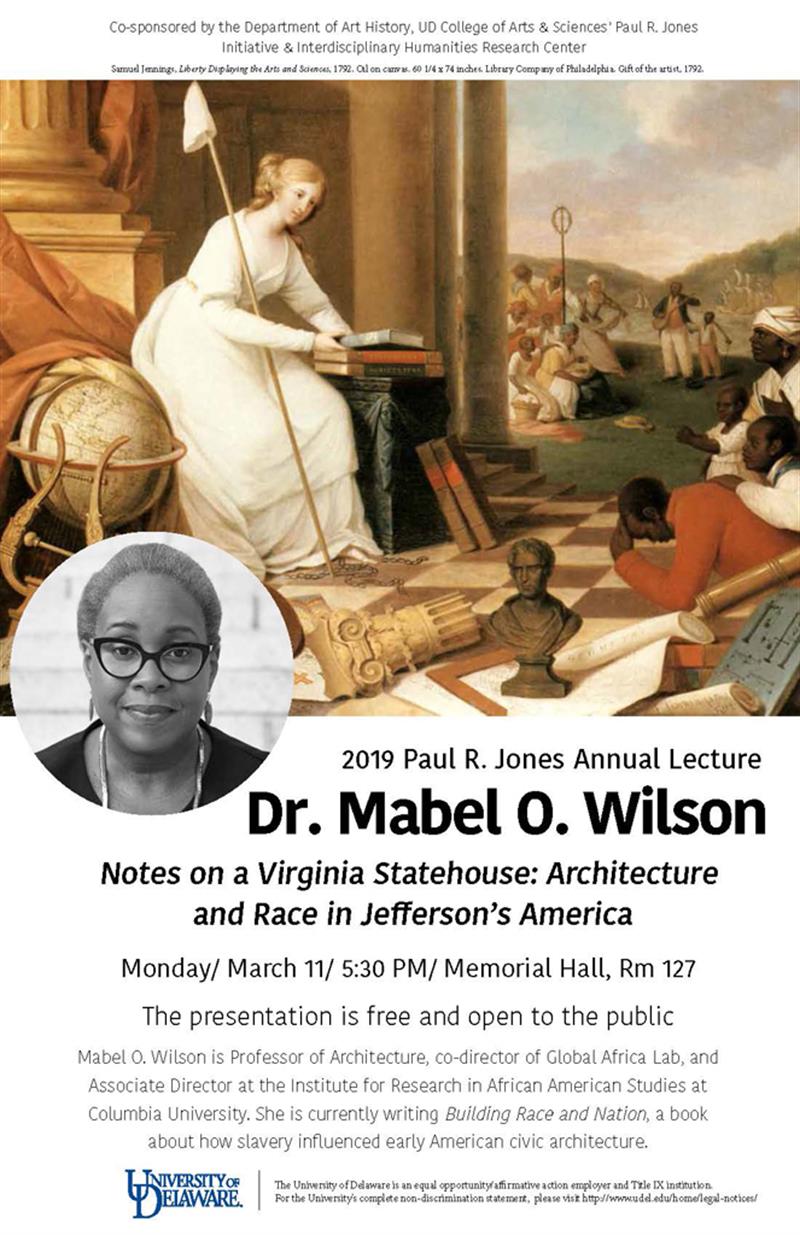 2019 Paul R. Jones Annual Lecture flyer