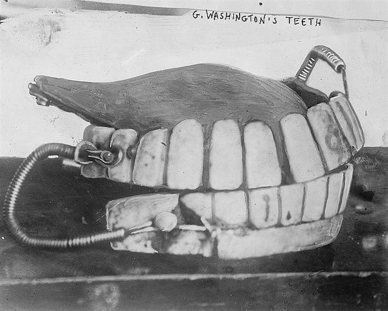 Illustration of George Washington's dentures.
