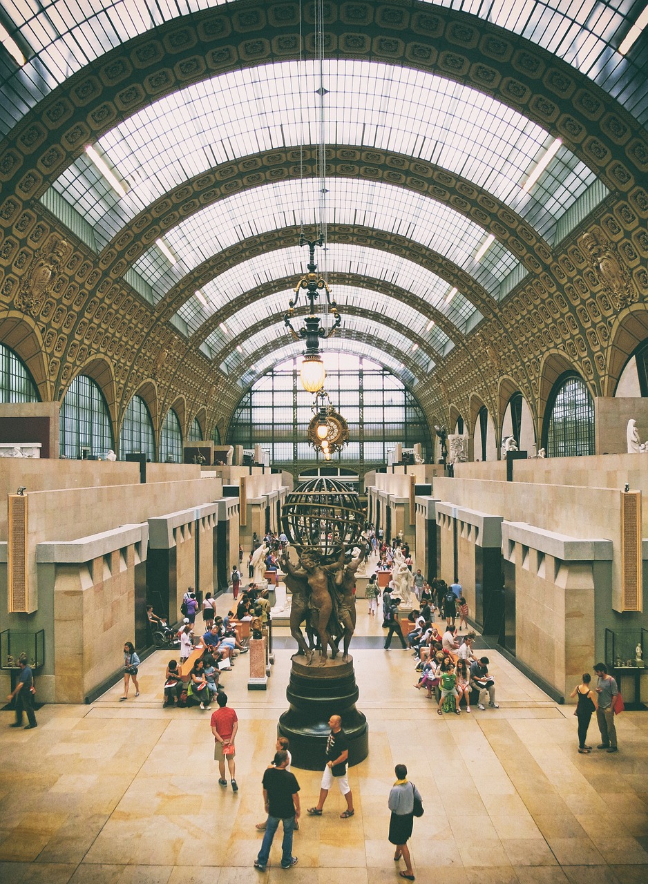 The atrium of Musée D’Orsay in Paris, France.